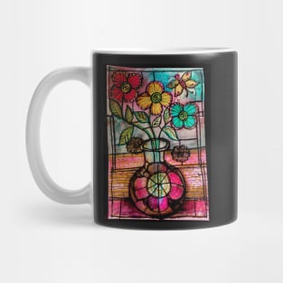 Three Jewels Flower Mandala Mug